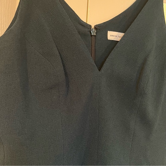 Dress the Population Lyla Sheath Cocktail Holiday Party Dress Pine Green Small - Picture 4 of 15